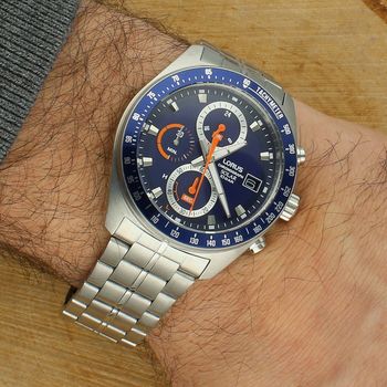 Zegarek męski Lorus RZ617AX-9 – bransoleta, niebieska tarcza, pomarańczowe akcenty granat.jpg