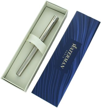 Pióro wieczne Waterman Allure – metalowy korpus, stalówka stalowa, niebieski atrament, etui prezentowe etui kolor niebieski.jpg