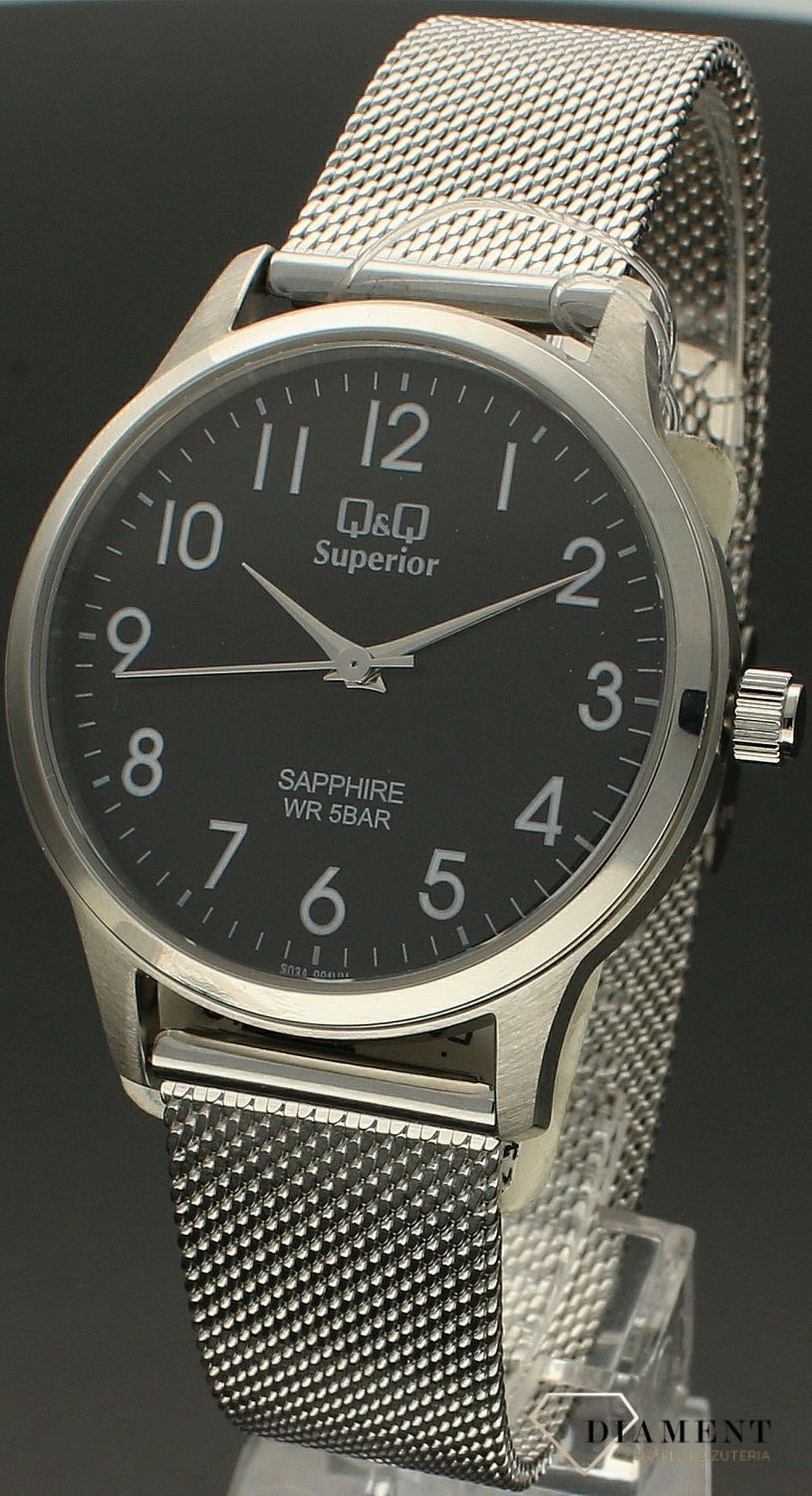 Zegarek damski Q&Q na bransolecie biżuteryjnej S03A-001V. Zegarek damski na bransolecie. Zegarek na srebrnej bransolecie. Zegarek z wyraźną tarczą. Idealny zegarek na prezent dla kobiety..jpg