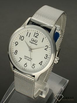 Zegarek damski na bransolecie QQ Superior S03A-002V to stalowy zegarek dla alergików.   (3).jpg
