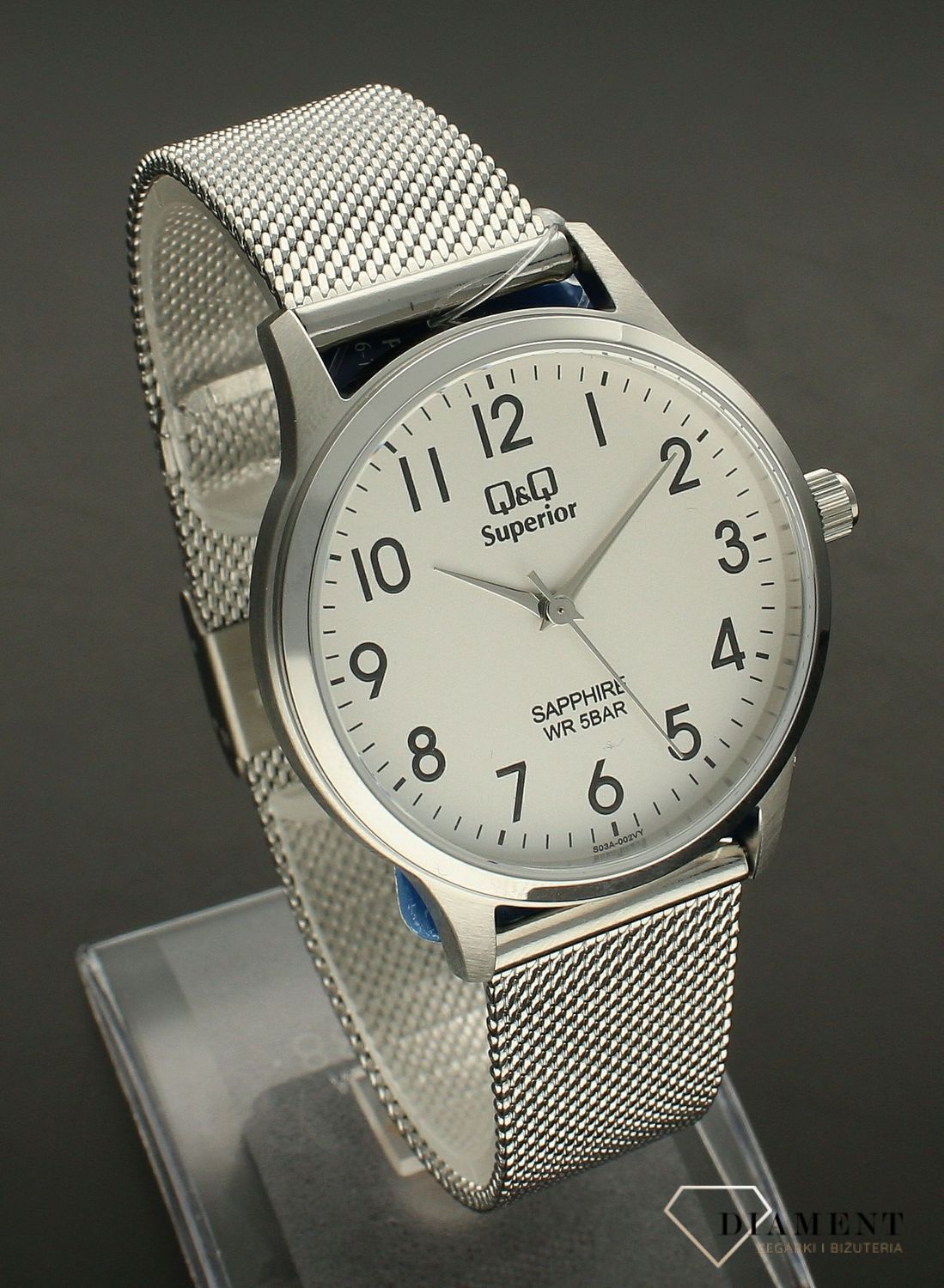 Zegarek męski na bransolecie QQ Superior S03A-006P.webp