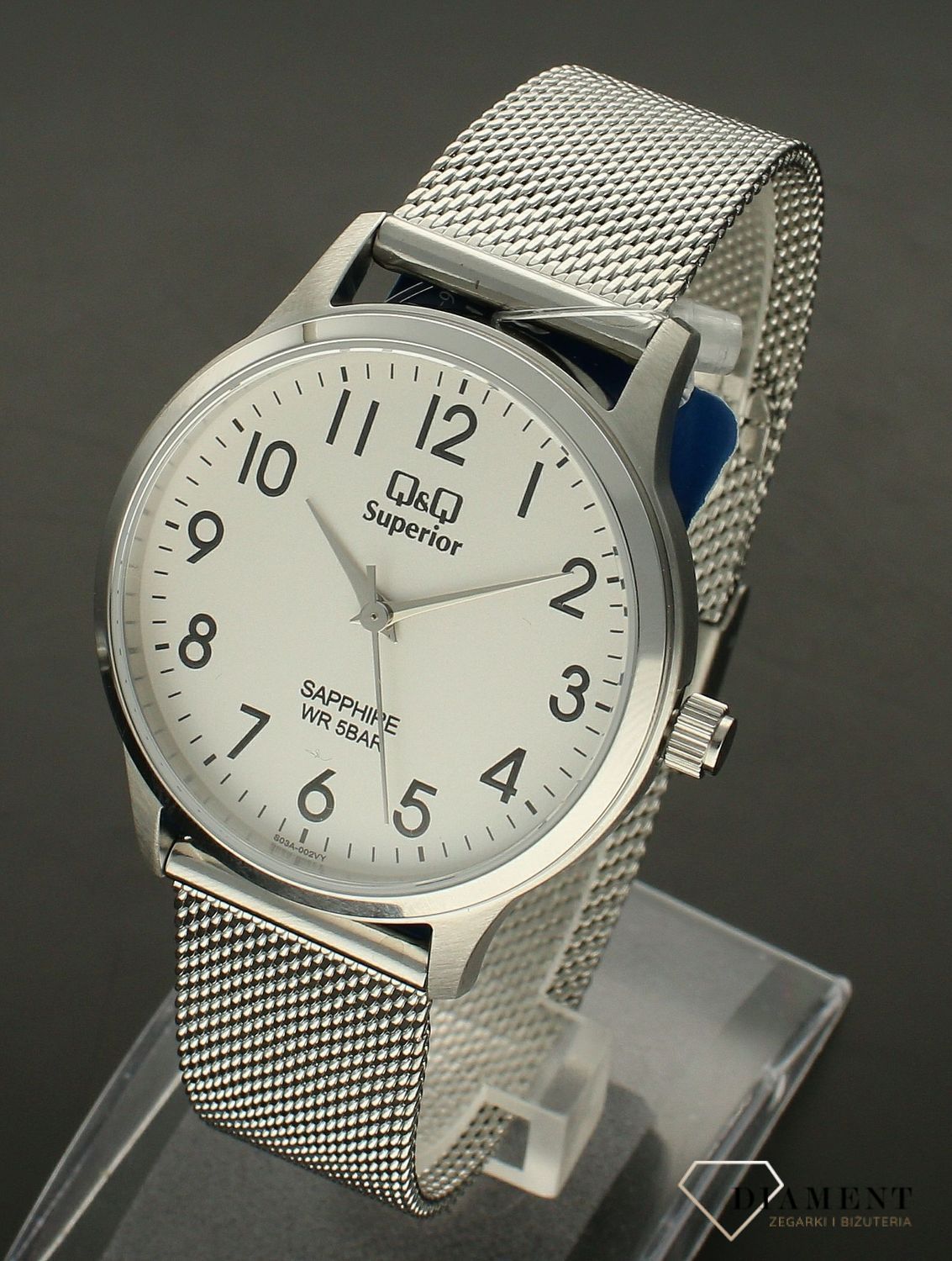Zegarek męski na bransolecie QQ Superior S03A-006P.webp