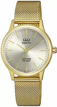 Zegarek męski na złotej bransolecie QQ Superior S03A-006P.webp