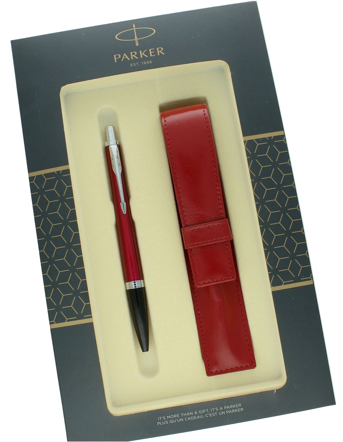 Zestaw Prezentowy Parker Długopis Urban Vibrant Magenta CT S0822320 i skórzane etui do długopisu S0822320. Długopis Parker na prezent (1).jpg