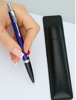 długopis Parker granatowy, Parker Jotter S0828430, długopis z etui, elegancki długopis Parker, prezent dla nauczyciela, długopis klik, QuinkFlow Parker, długopis do biura, długopis 4.jpg