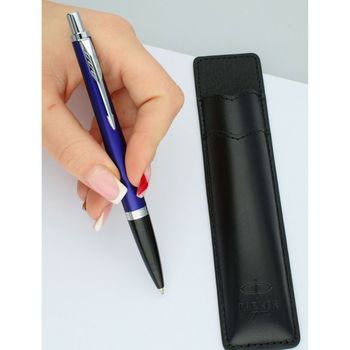 długopis Parker granatowy, Parker Jotter S0828430, długopis z etui, elegancki długopis Parker, prezent dla nauczyciela, długopis klik, QuinkFlow Parker, długopis do biura, długopis 6.jpg