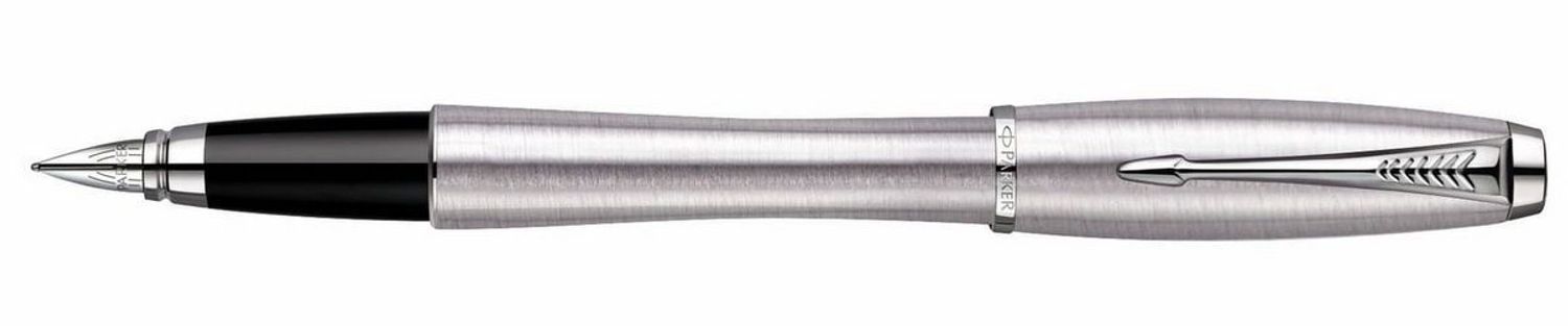 Nowoczesne pióro wieczne Parker Urban Classic z korpusem ze szczotkowanej stali i stalówką M. Minimalistyczne, wytrzymałe, stylowe – idealne do pracy i szkoły.1.jpg