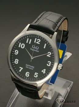 Zegarek męski na czarnym pasku QQ S278-305 (2).jpg