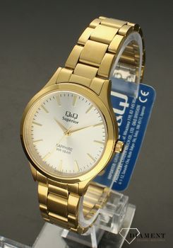 Zegarek damski klasyczny na bransolecie 'Szafirowe złoto' S279-001 (3).jpg