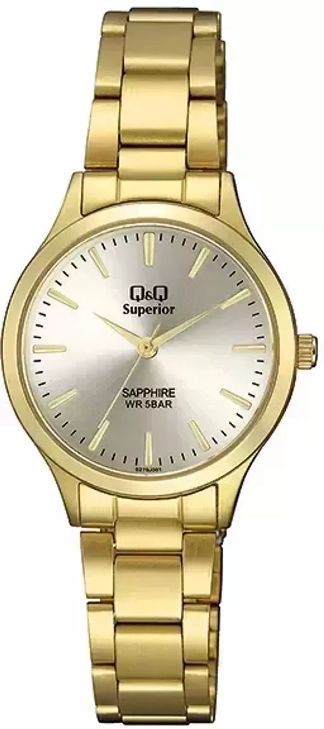 Wysokiej jakości zegarek damski koloru naturalnego złota to Propozycja od Sklepu Jubilerskiego Diament. Do tej pory było tak, żeby mieć dobry zegarek, to trzeba było wydać sporo gotówki, ale już nie musi tak być!  Dzięki serii zegarków QQ Sup.webp