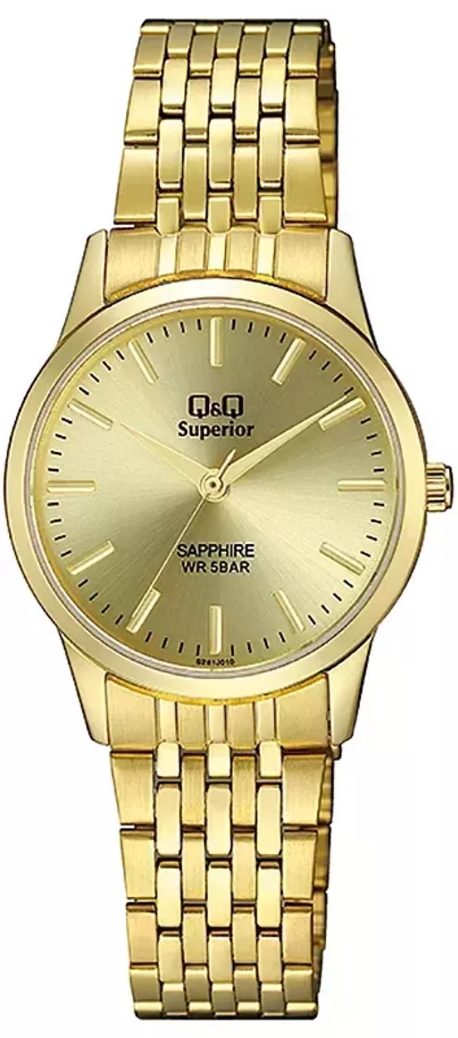 Zegarek damski na złotej bransolecie z czytelną tarczą S281-010⌚.webp