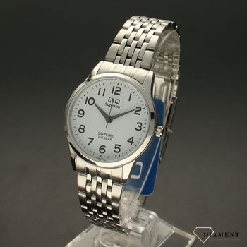 Zegarek damski na bransolecie stalowej z czytelną tarczą i cyframi QQ S281-214 ⌚ Zegarki damskie z bransoletą (2).jpg