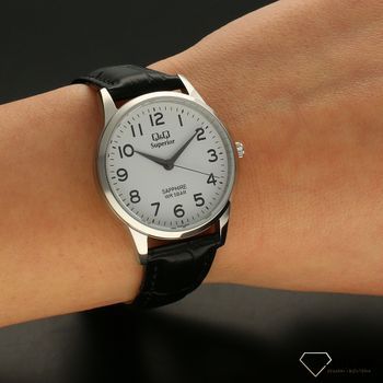 Zegarek damski na pasku stalowej z czytelną tarczą i cyframi QQ  Superior S281-314 ⌚ Zegarki damskie z bransoletą (5).jpg