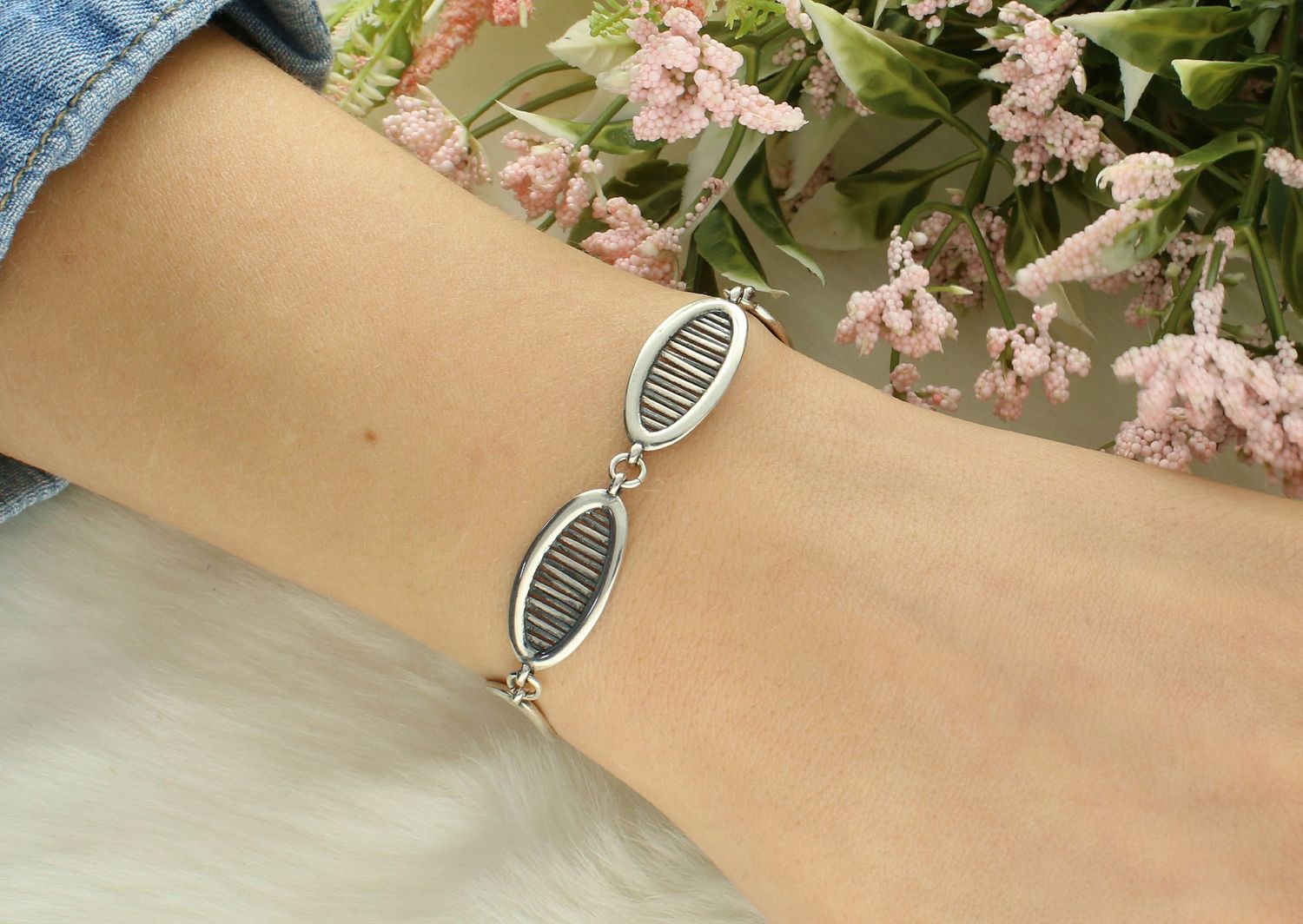 Bransoletka srebrna owalne ogniwa srebro 925, S2B000000-115 Ag.jpg