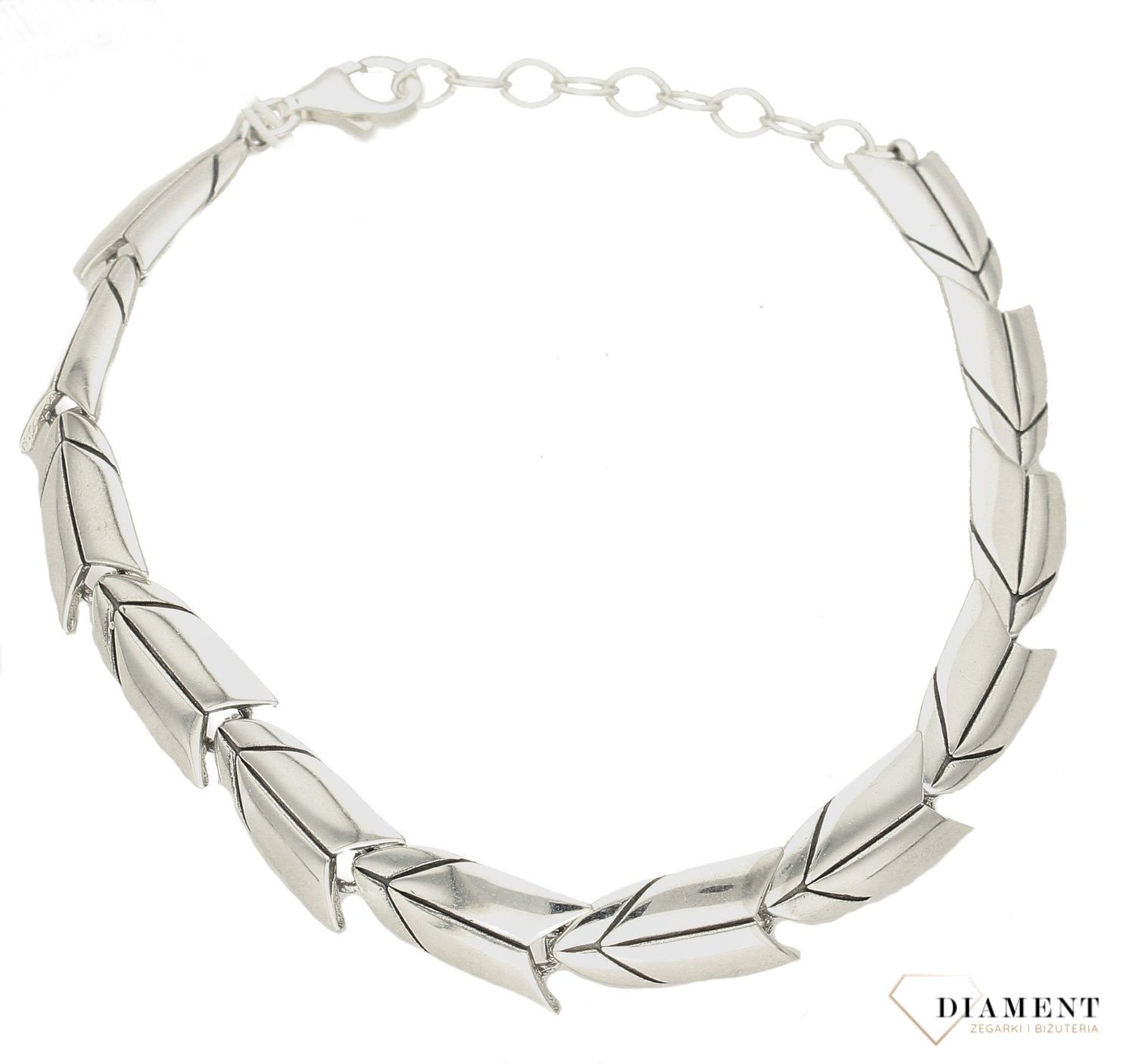 Srebrna bransoletka damska 925 S2B000000-146. Srebrna bransoletka damska. Damska bransoletka grawerowana. Bransoletka srebrna idealna na prezent. srebrna bransoletka do każdej stylizacji.  (1).jpg