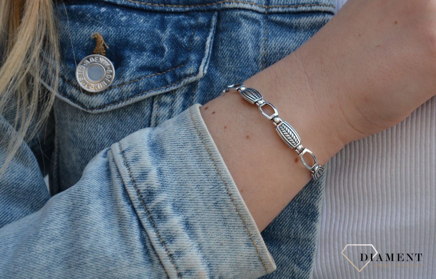 Bransoletki srebrne damskie   ✓Bransoletki blaszki listki ✓ Srebrne bransoletki w sklepie zegarki-diament.pl✓ Autoryzowany sklep✓ Gwarancja najniższej ceny.jpg