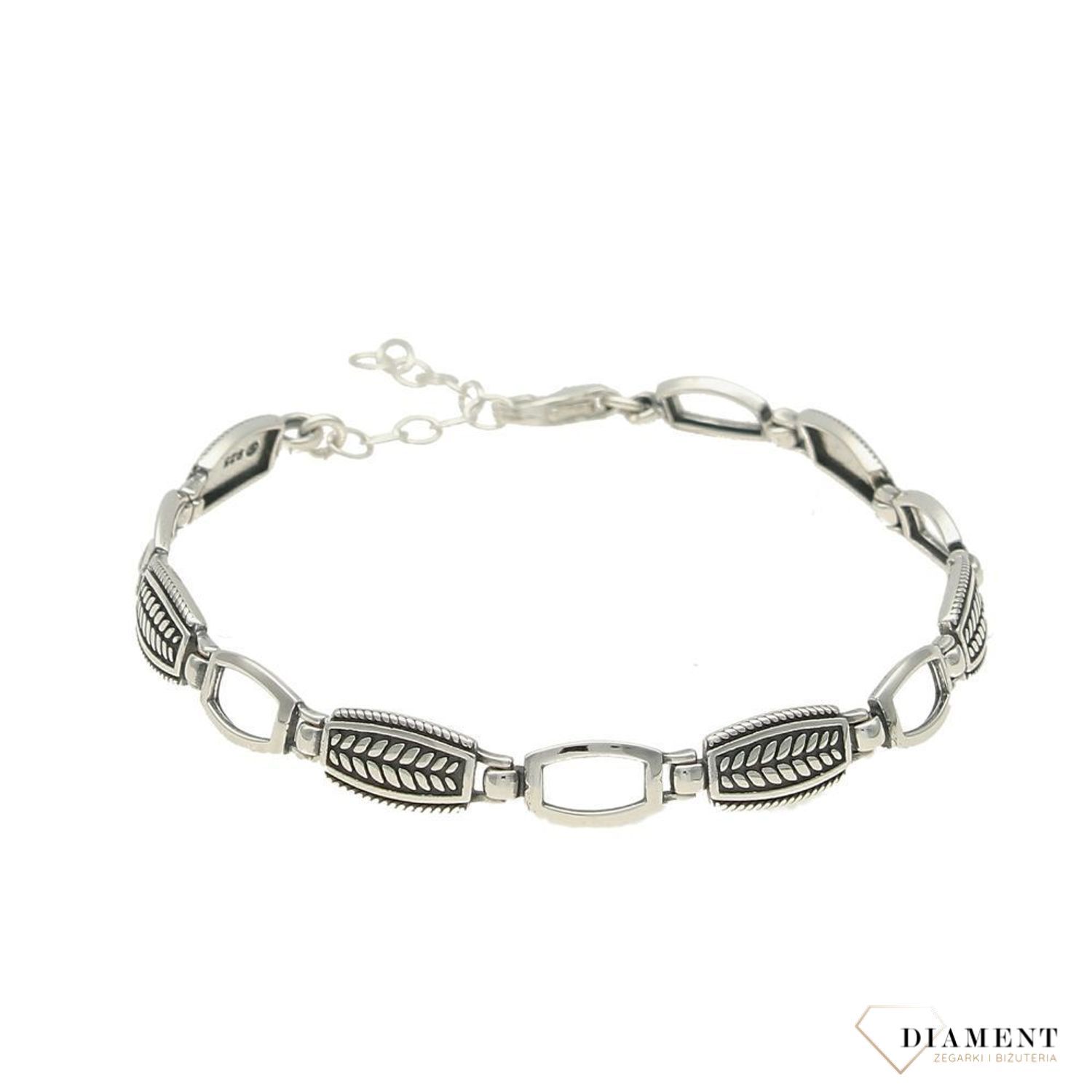 Bransoletki srebrne damskie   ✓Bransoletki blaszki listki ✓ Srebrne bransoletki w sklepie zegarki-diament.pl✓ Autoryzowany sklep✓ Gwarancja najniższej ceny.jpg
