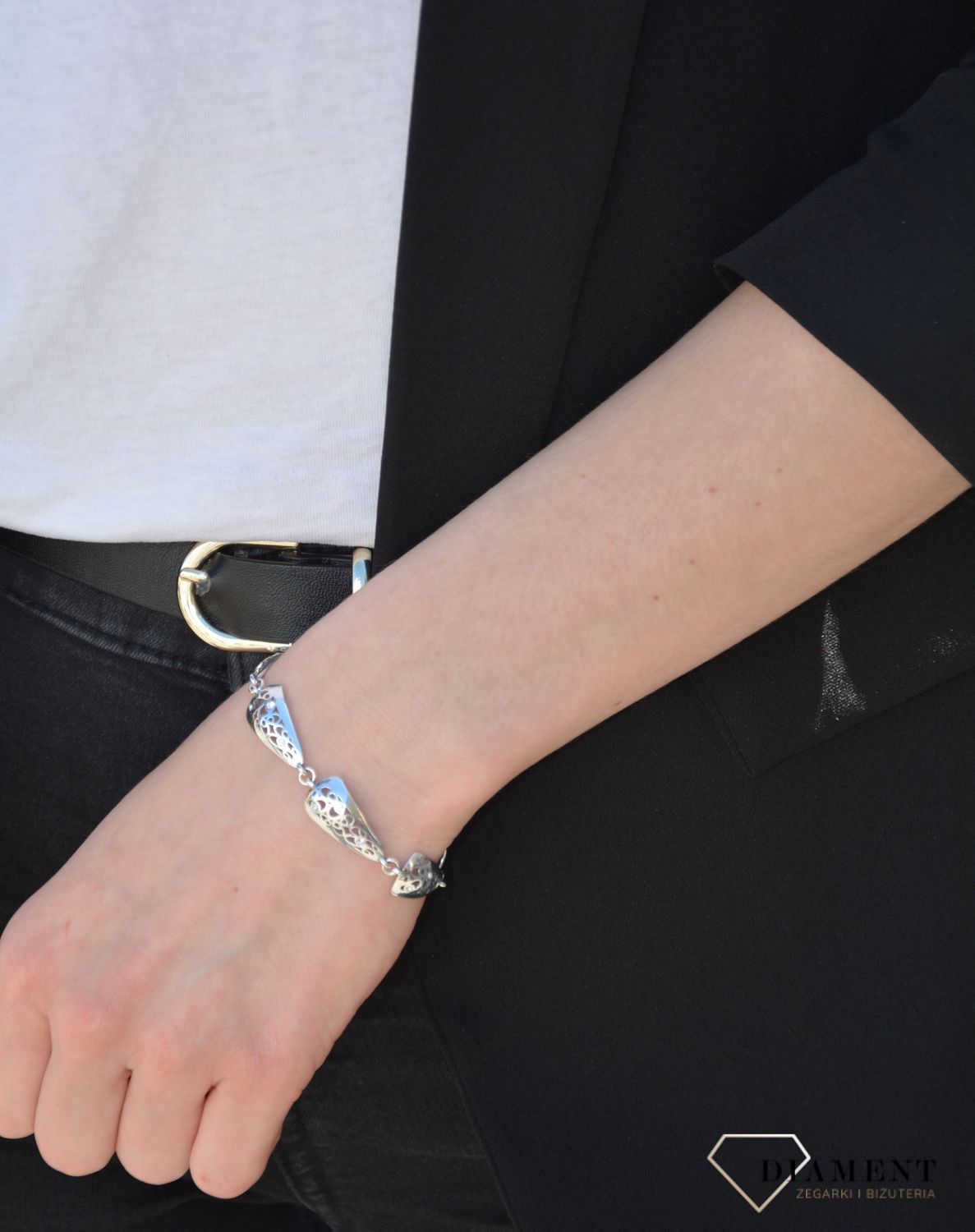 Bransoletka srebrna trójkąty✓Srebrne Bransoletki Damskie w Sklepie z Biżuterią zegarki-diament.pl✓Piękne i Eleganckie Bransoletki dla Kobiet✓Prawdziwe Srebro✓Darmowa wysyłka✓.jpg
