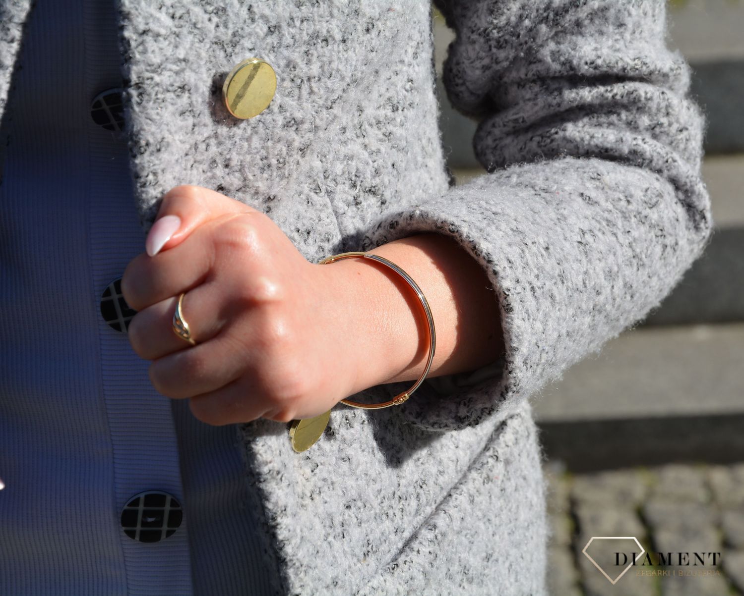 Bransoletka próby 585 z żółtego złota to świetny dodatek pasujący do wielu stylizacji. Piękna oraz efektowna bransoletka złota. Prezent dla mamy. Piękny prezent.  (1).jpg