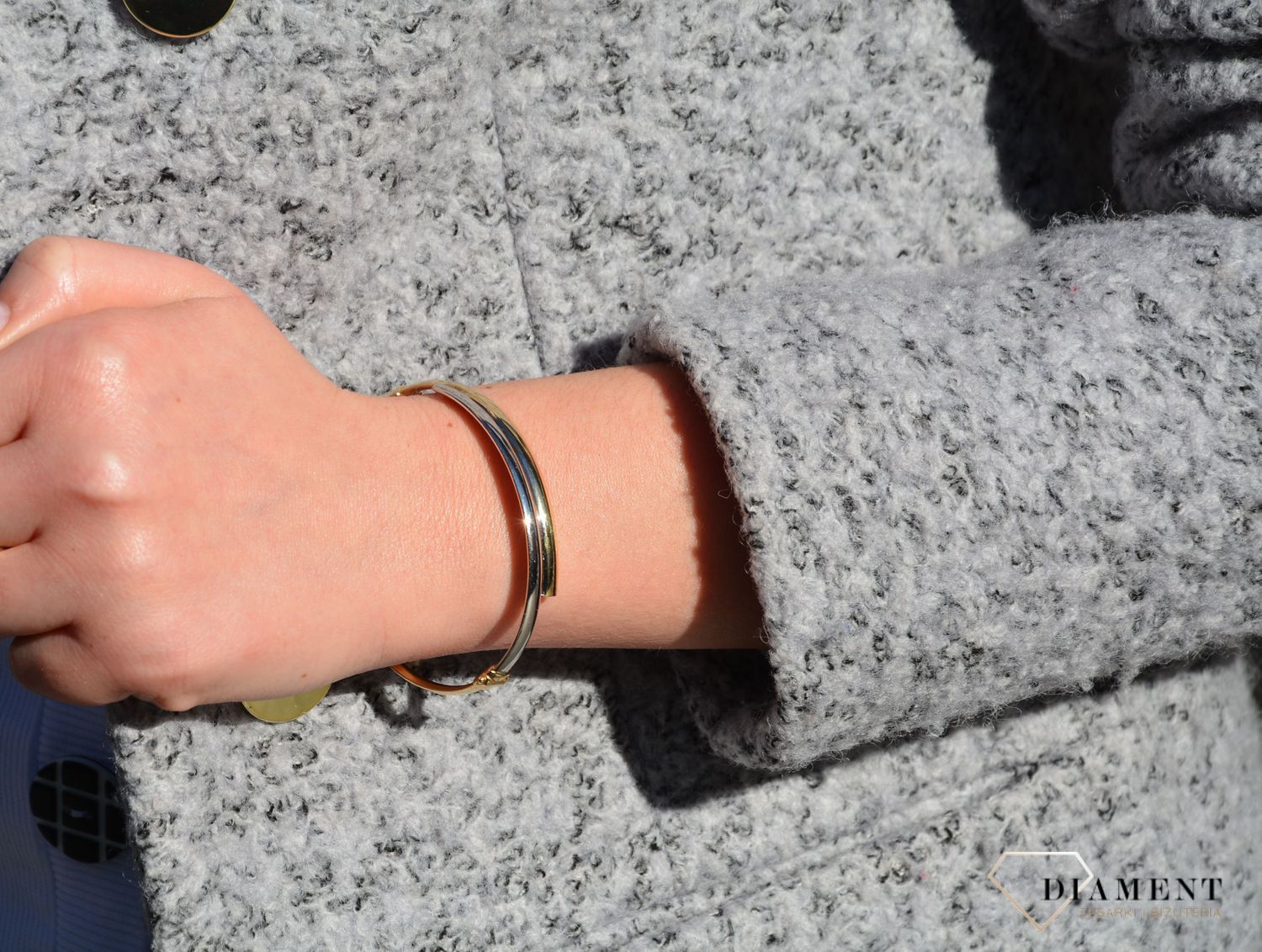 Bransoletka próby 585 z żółtego złota to świetny dodatek pasujący do wielu stylizacji. Piękna oraz efektowna bransoletka złota. Prezent dla mamy. Piękny prezent.  (1).jpg