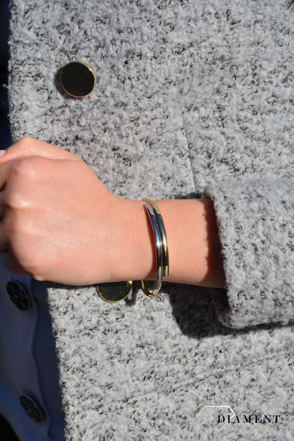 Bransoletka próby 585 z żółtego złota to świetny dodatek pasujący do wielu stylizacji. Piękna oraz efektowna bransoletka złota. Prezent dla mamy. Piękny prezent.  (1).jpg