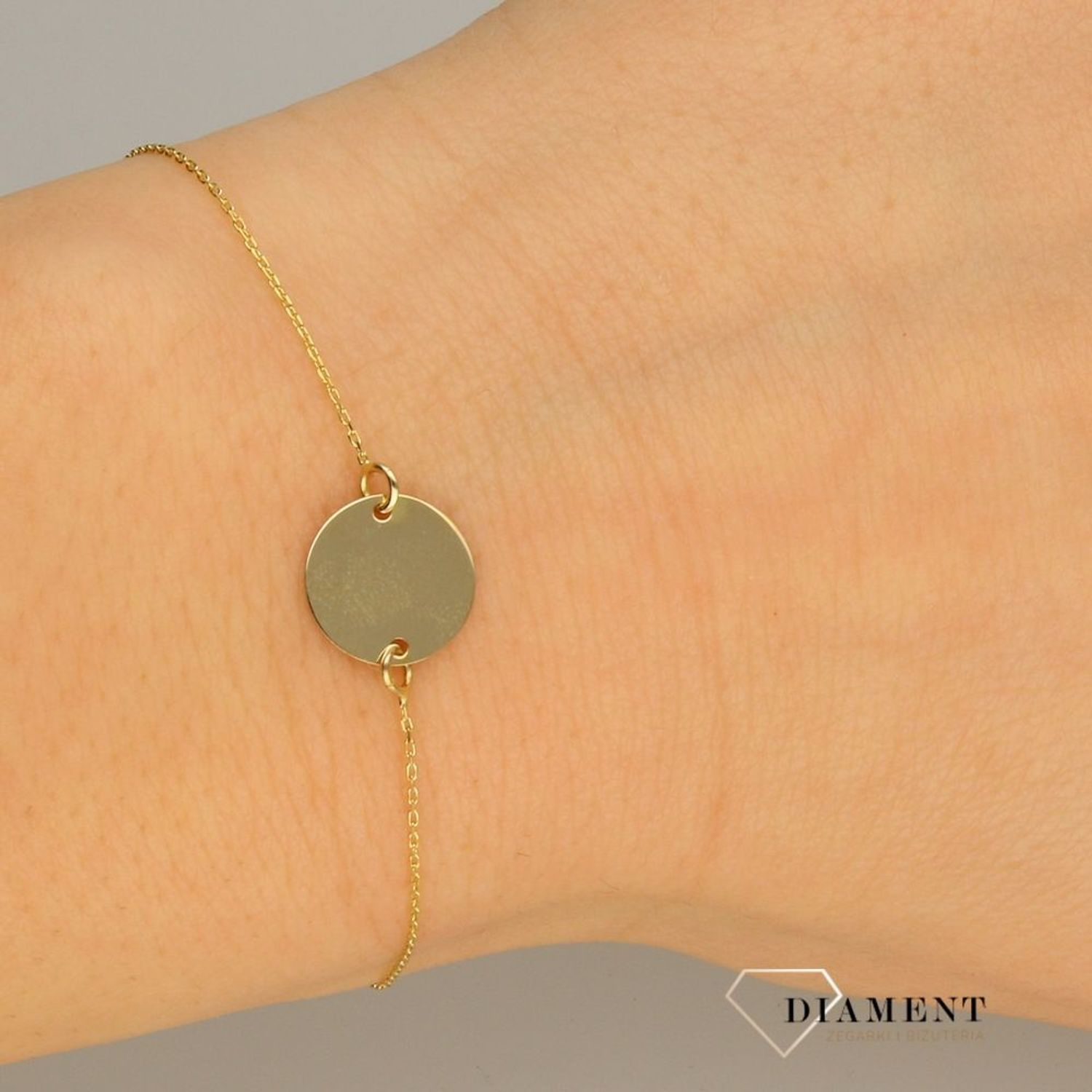 Złota bransoletka z kółkiem S2B-464 (1).jpg