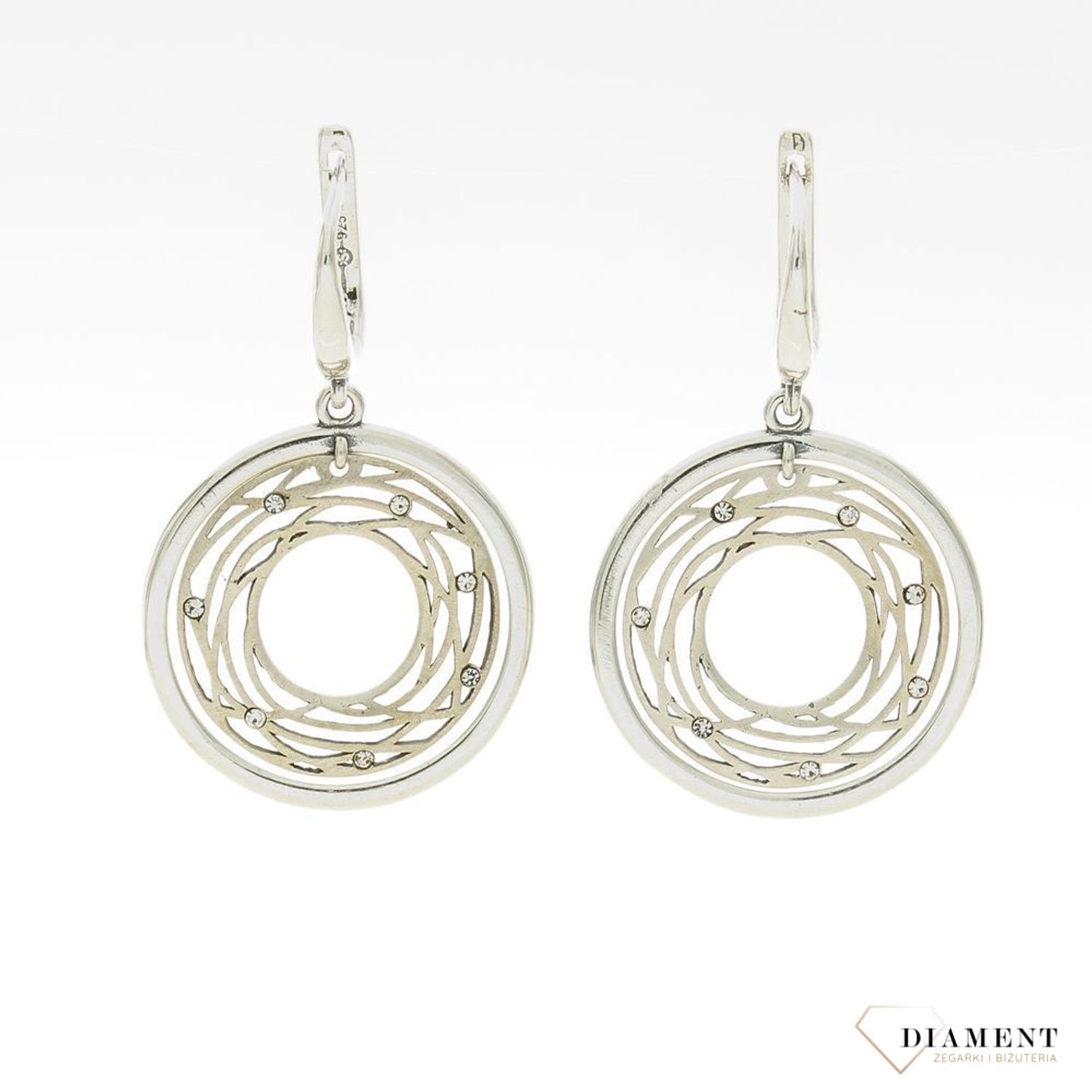Kolczyki srebrne damskie   ✓Kolczyki koła ✓ Srebrne kolczyki w sklepie zegarki-diament.pl✓ Autoryzowany sklep✓ Gwarancja najniższej ceny.jpg