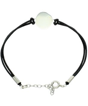 Bransoletka damska ze srebrną zawieszką 925 na czarnym sznurku – minimalistyczna elegancja (2).jpg