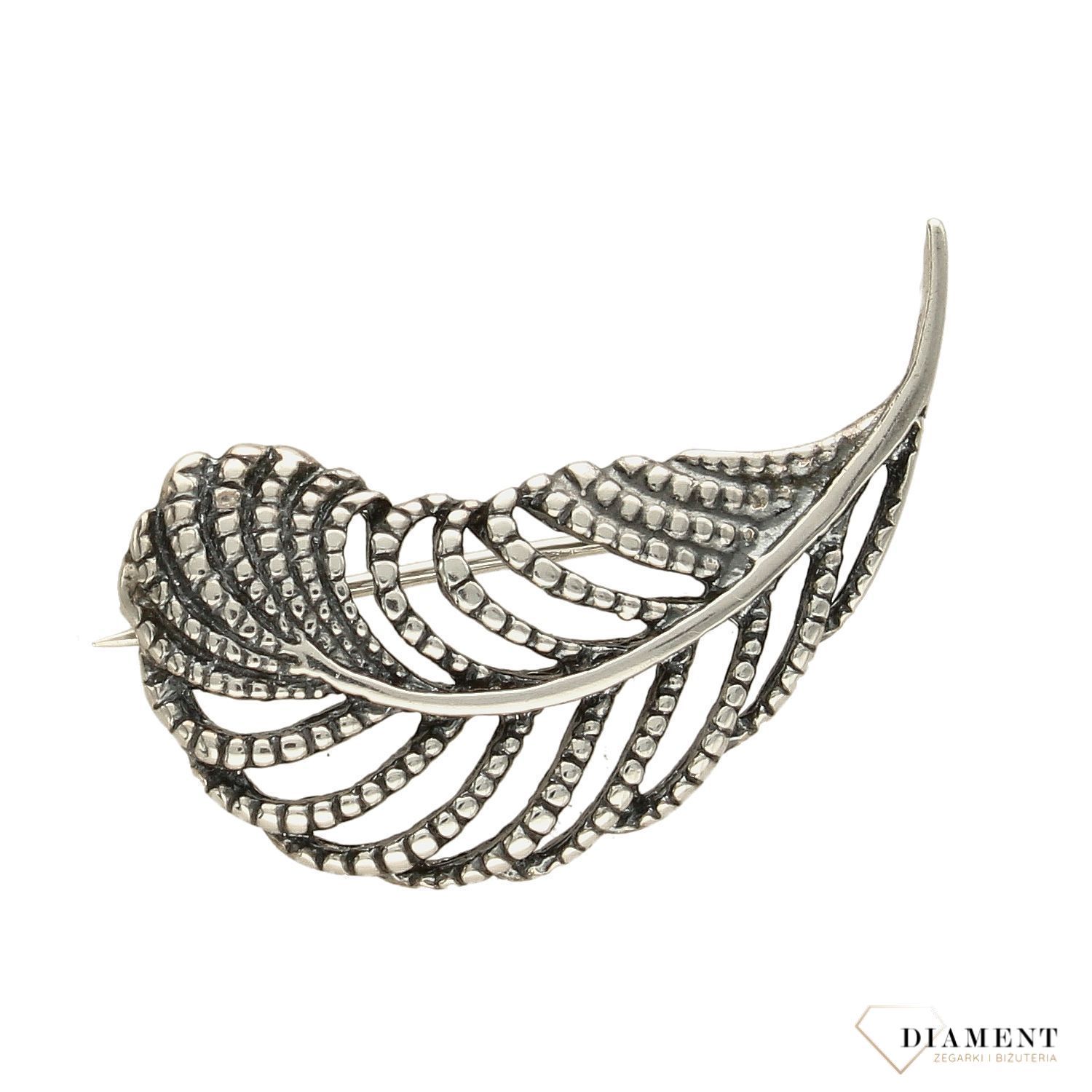 Srebrna broszka 'Piękne pióro'  S2BR000000-570.jpg