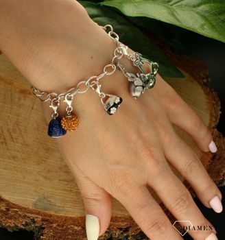 Srebrna zawieszka charms czarna torebka S2CH000000-589. Charms srebrny. Zawieszka do bransoletki. Zawieszka srebrna torebka. Zawieszka charms do bransoletki. Torebka czarna charms. Charms zawieszka idealna na pre.jpg