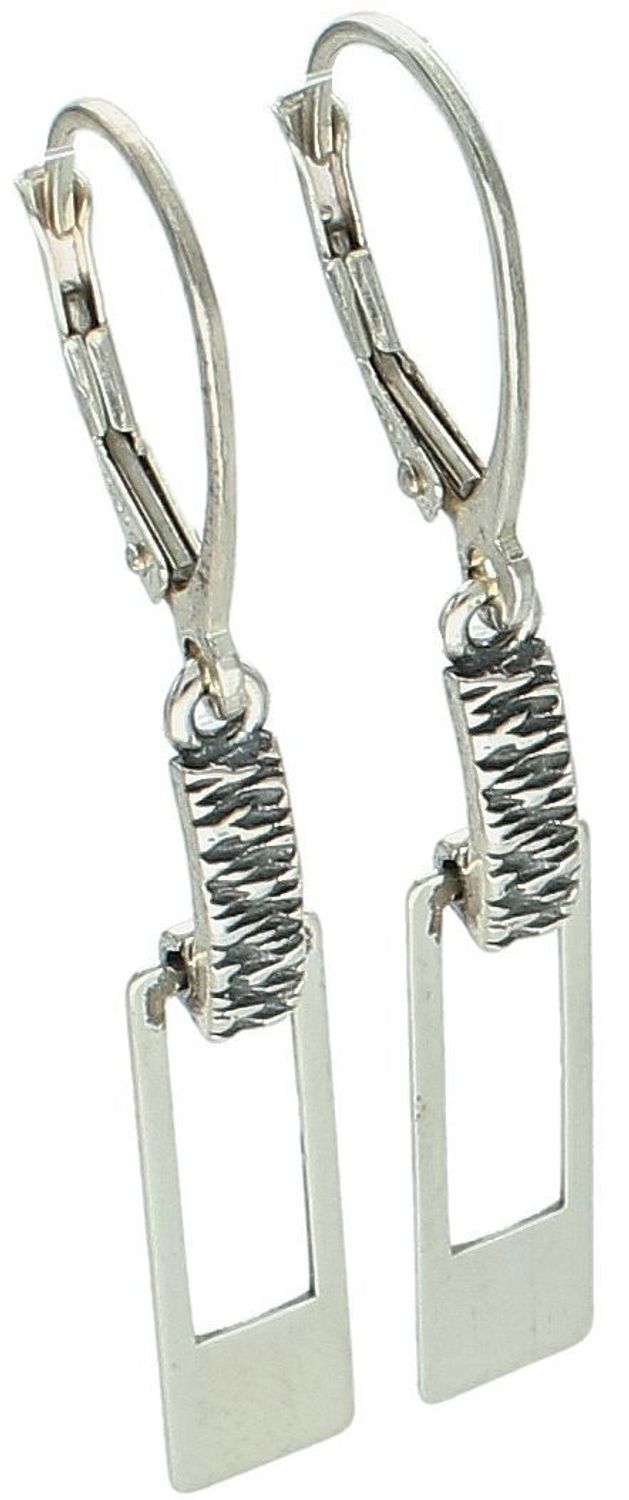 Srebrne kolczyki długie prostokątne próba 925, S2K000000-035 ✓ Kolczyki srebrne ✓ Biżuteria srebrna ✓ Biżuteria dla kobiet ✓ Biżuteria na prezent ✓ Kurier 24h ✓ 1.jpg