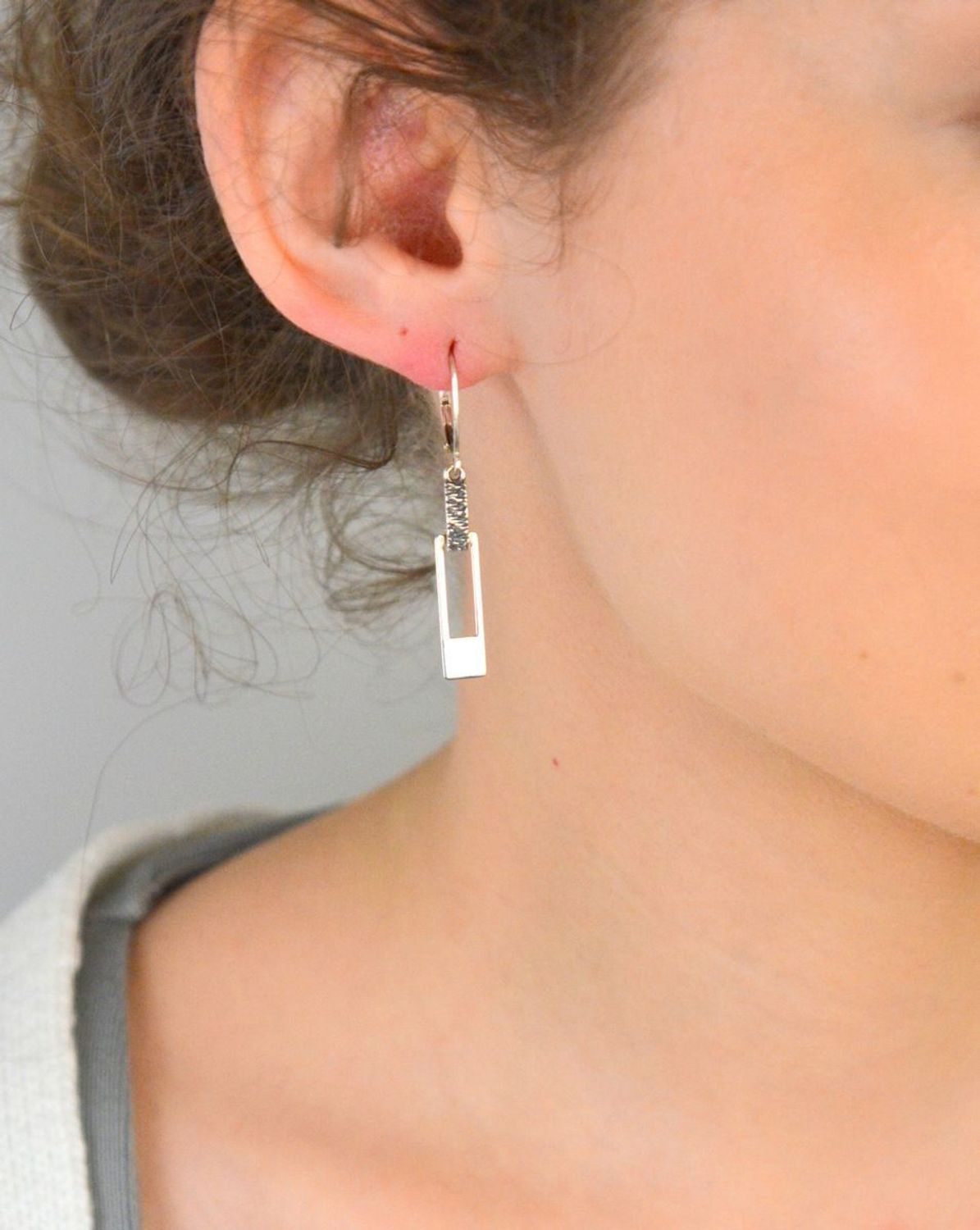 Srebrne kolczyki długie prostokątne próba 925, S2K000000-035 ✓ Kolczyki srebrne ✓ Biżuteria srebrna ✓ Biżuteria dla kobiet ✓ Biżuteria na prezent ✓ Kurier 24h ✓ 1.jpg
