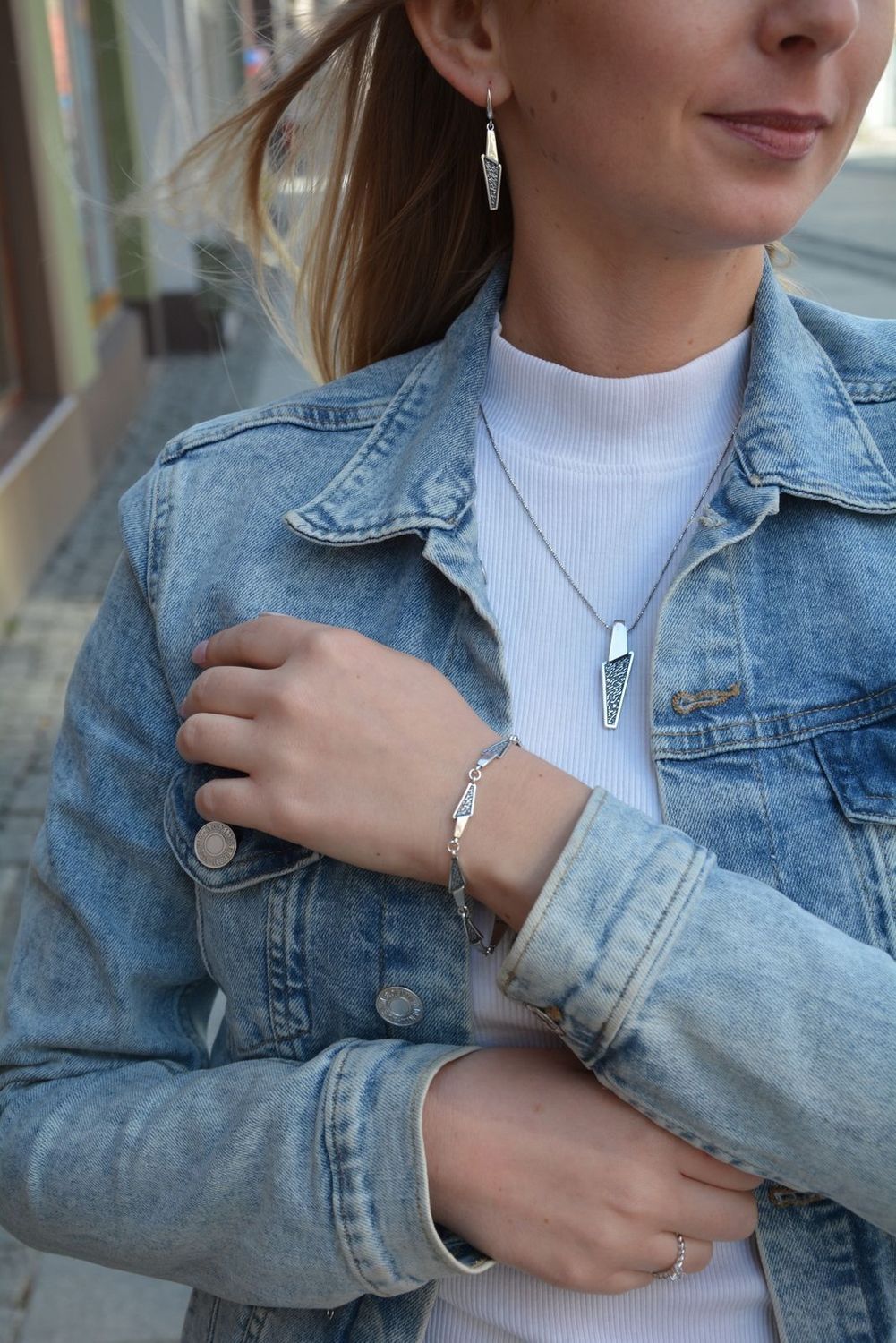 Kolczyki srebrne oksydowane. Kolczyki długie. Idealne na prezent. Sklep Jubilerski Diament..jpg