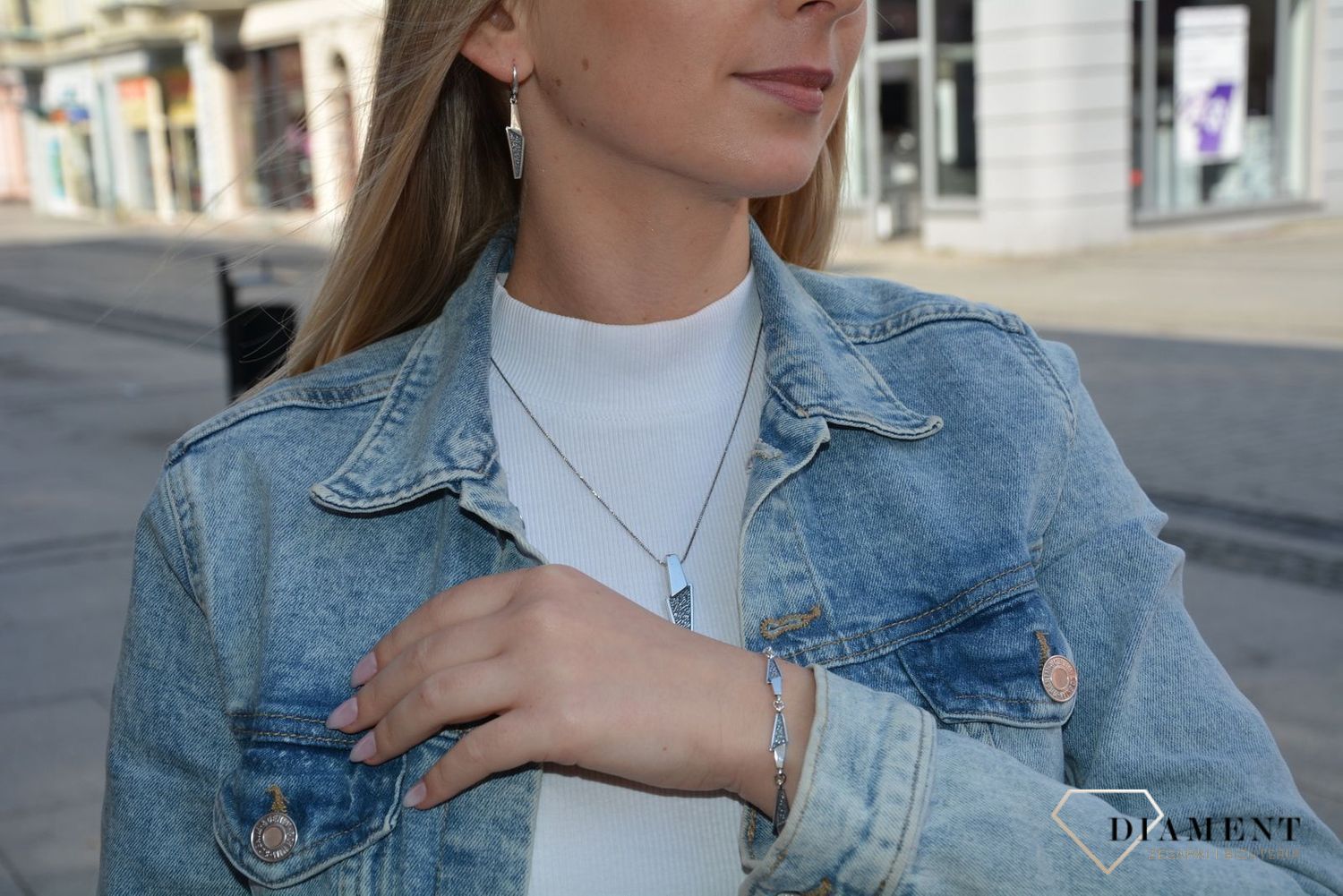 Kolczyki srebrne oksydowane. Kolczyki długie. Idealne na prezent. Sklep Jubilerski Diament..jpg