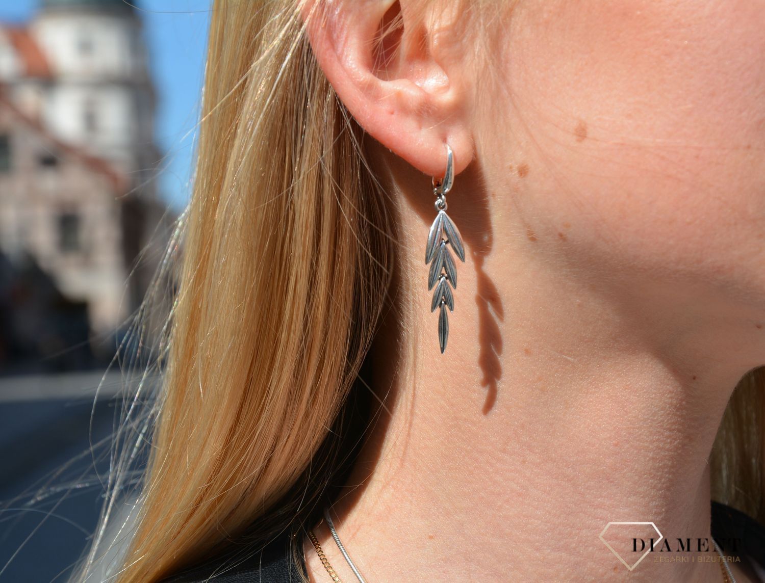 Kolczyki srebrne liście✓ Biżuteria srebrna✓ Kolczyki srebrne Damskie w Sklepie z Biżuterią zegarki-diament.pl✓Piękne i Eleganckie Kolczyki dla Kobiet.jpg