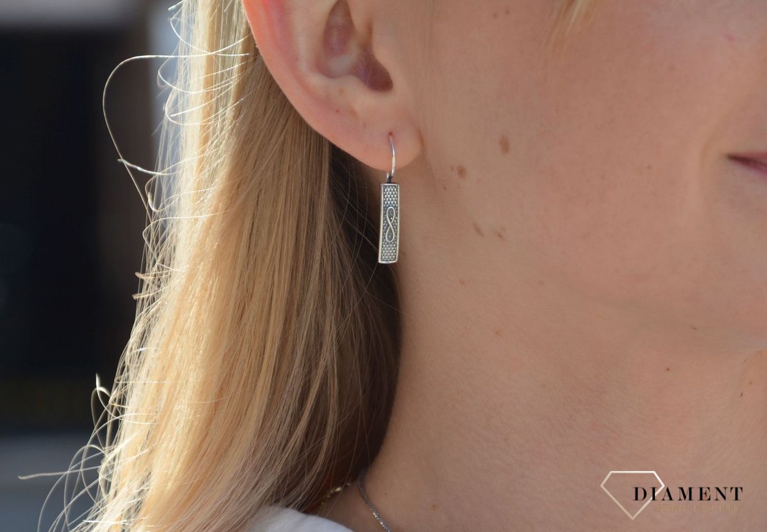 Kolczyki srebrne damska   ✓Kolczyki nieskończoność  ✓ Srebrne kolczyki w sklepie zegarki-diament.pl✓ Autoryzowany sklep✓ Gwarancja najniższej ceny.jpg