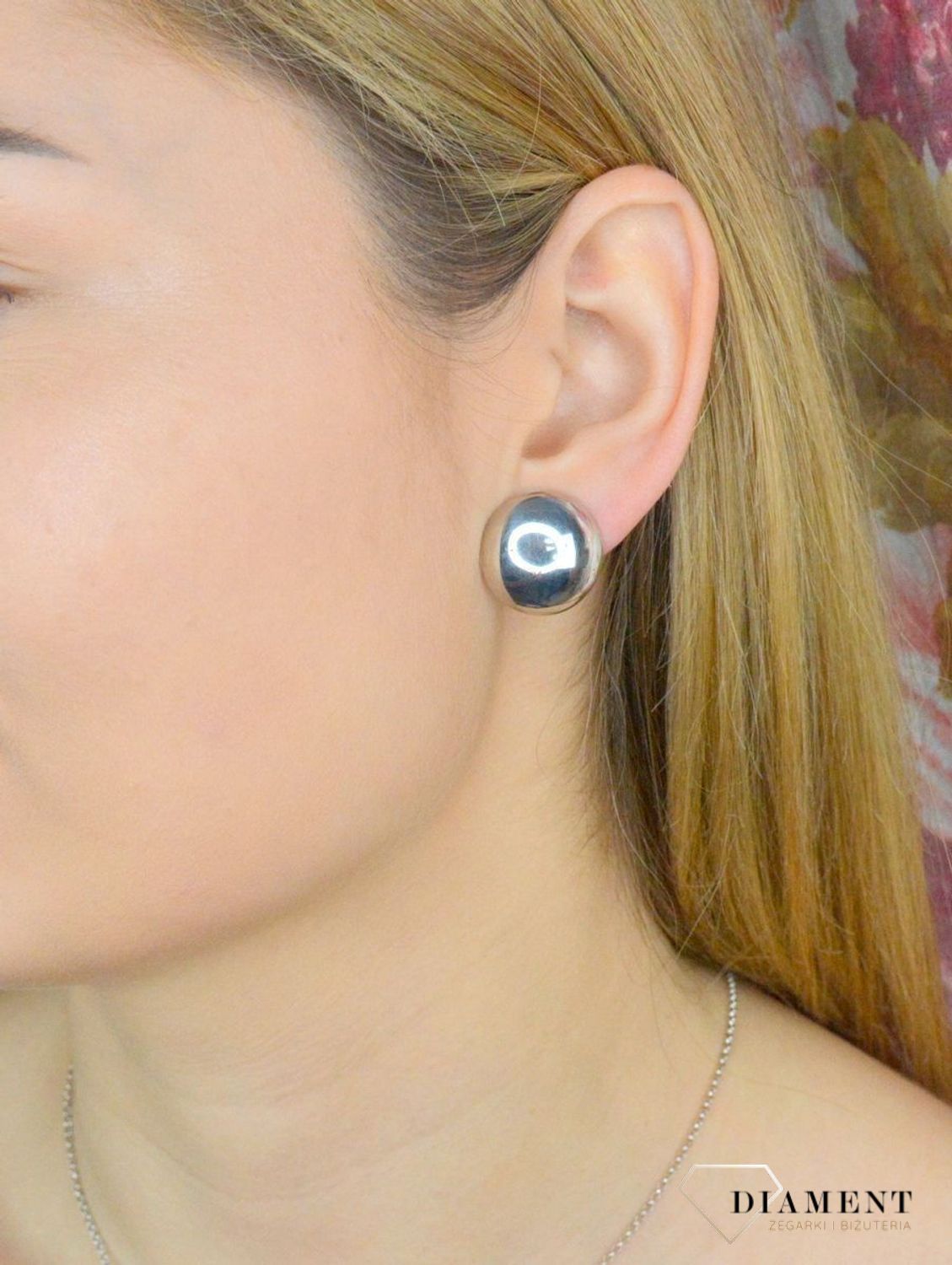 Kolczyki damskie  Gładkie półkule  S2K000000-259.jpg