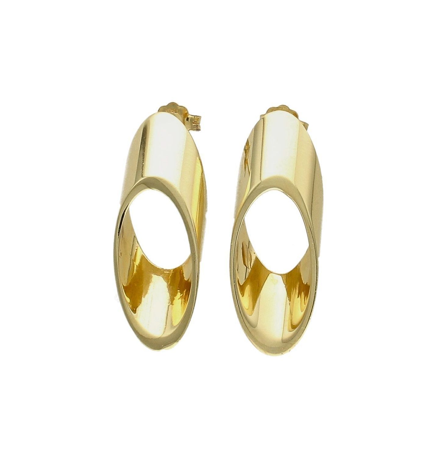 Kolczyki srebrne pozłacane owalne S2K000000-264. Kolczyki srebrne pozłacane. Kolczyki srebrne owalne. Kolczyki duże owalne. Kolczyki wkrętki pozłacane. Kolczyki srebrne idealne na prezent. Kolczyki dla każd.jpg