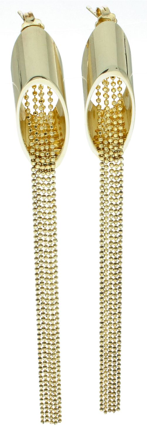 Srebrne kolczyki damskie 925 pozłacane z łańcuszkami S2K000000-271. Srebrne kolczyki damskie. Kolczyki srebrne pozłacane. Kolczyki srebrne na prezent..jpg