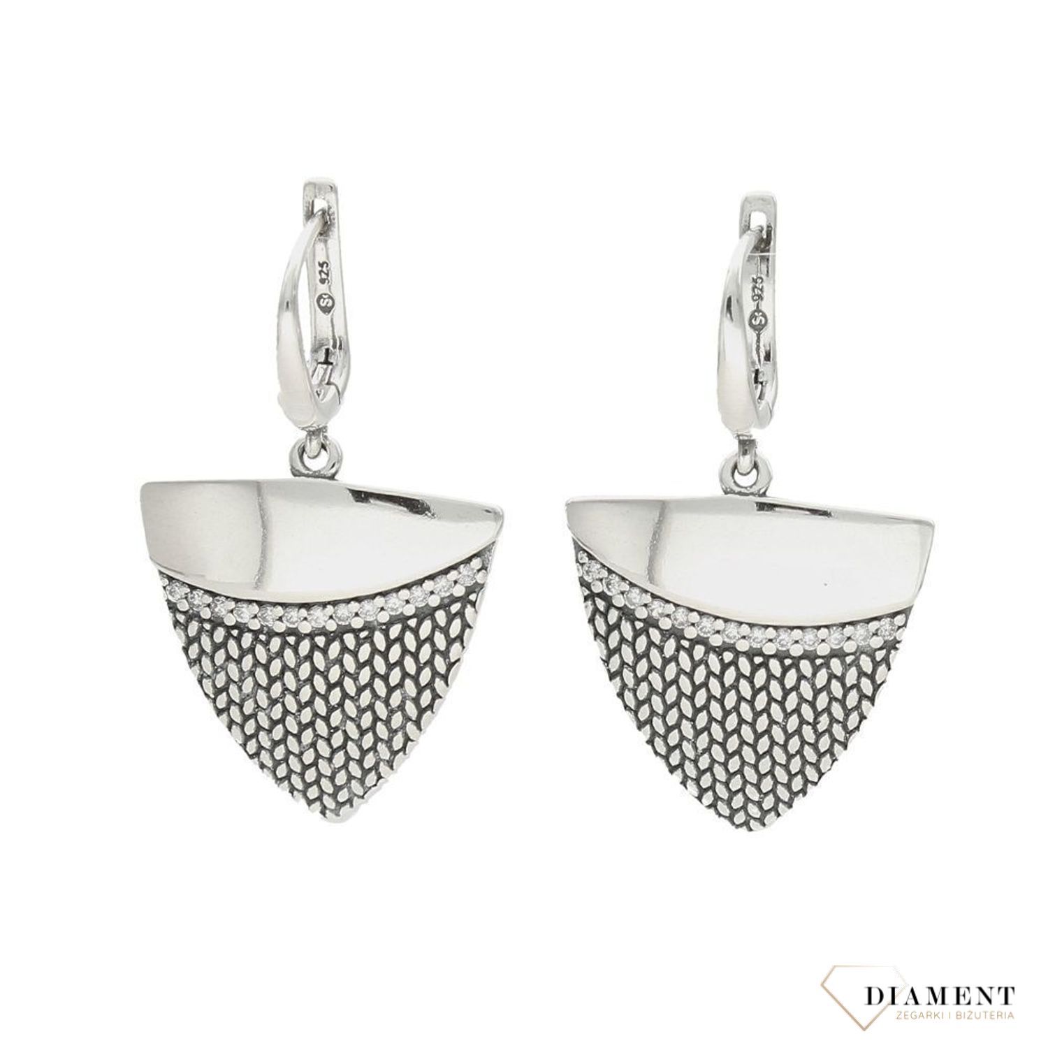 Kolczyki srebrne damska   ✓Kolczyki kamień ✓ Srebrne zawieszki w sklepie zegarki-diament.pl✓ Autoryzowany sklep✓ Gwarancja najniższej ceny...jpg