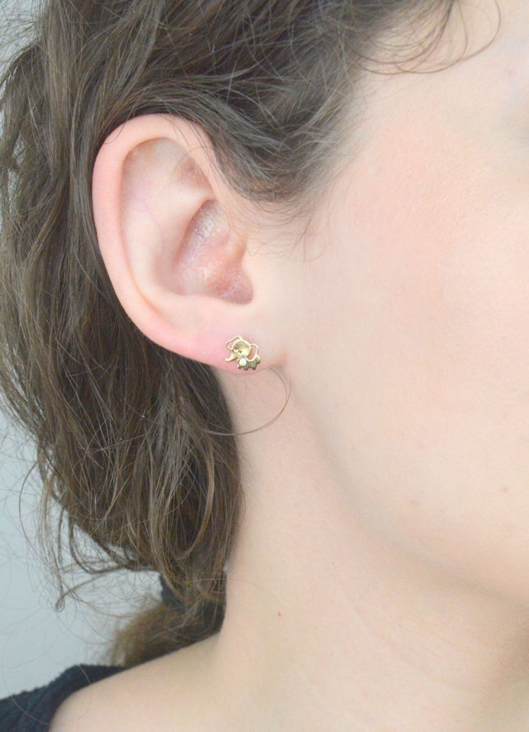 kolczyki-zlote-slonik-z-cyrkonia-Kolczyki złote dla dziewczynki słonie z podniesioną trąbą z cyrkonią S2K000000-401 ✓ Małe kolczyki.jpg