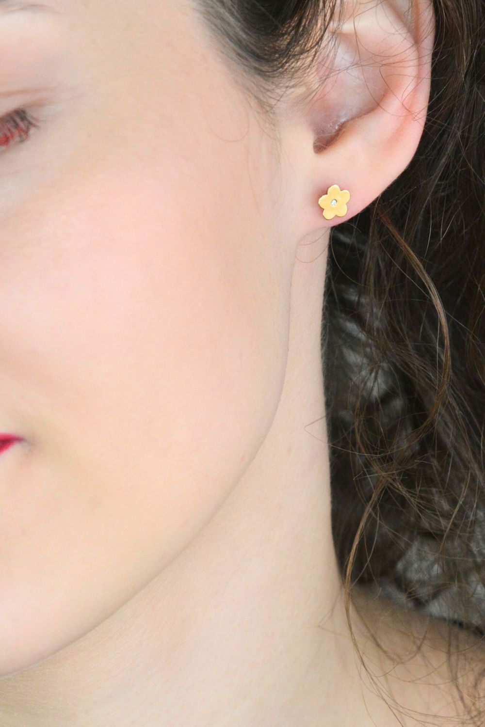 Kolczyki złote z cyrkonią kwiatki  S2K-410.jpg