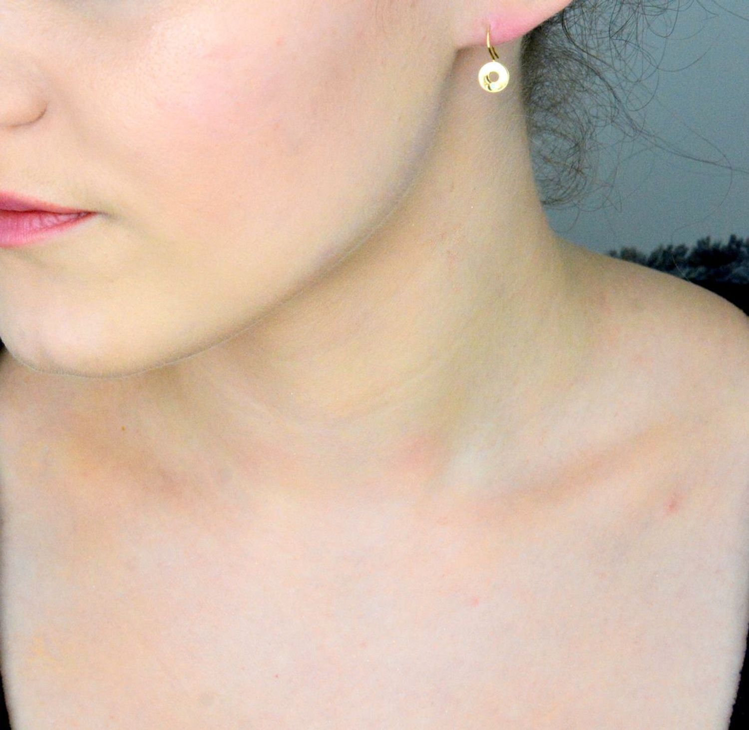 Złote kolczyki kółeczka, oponki na biglu z cyrkonią złoto 585 S2K000000-427 🎁Złote kolczyki kółeczka, oponki na biglu, kolczyki apart.jpg