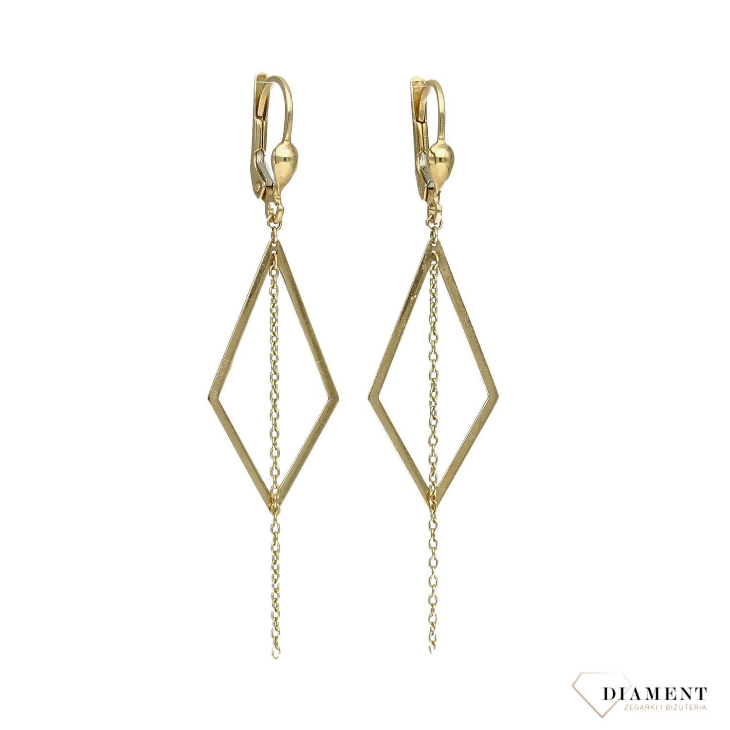 Kolczyki złote romby wiszące S2K000000-445.jpg