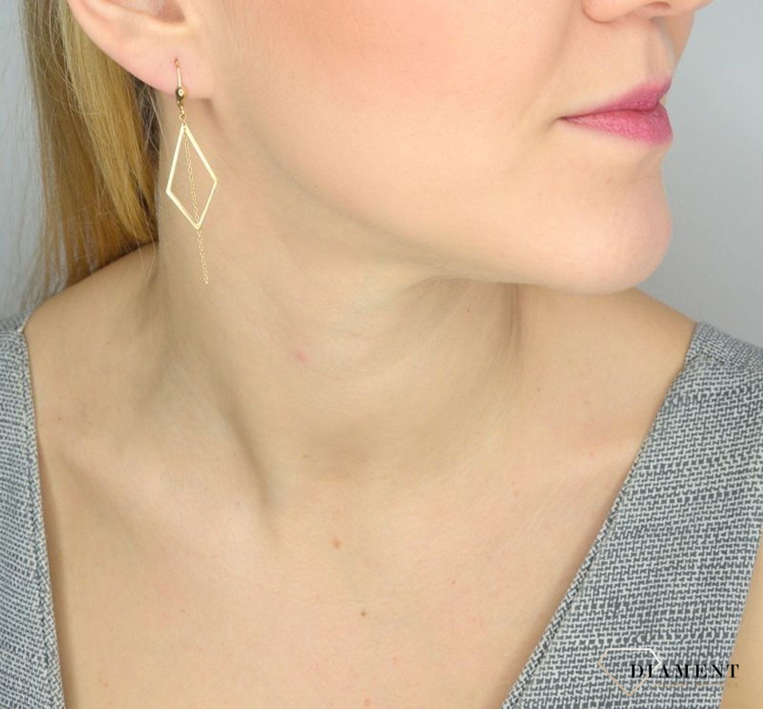 Kolczyki złote romby wiszące S2K000000-445.jpg
