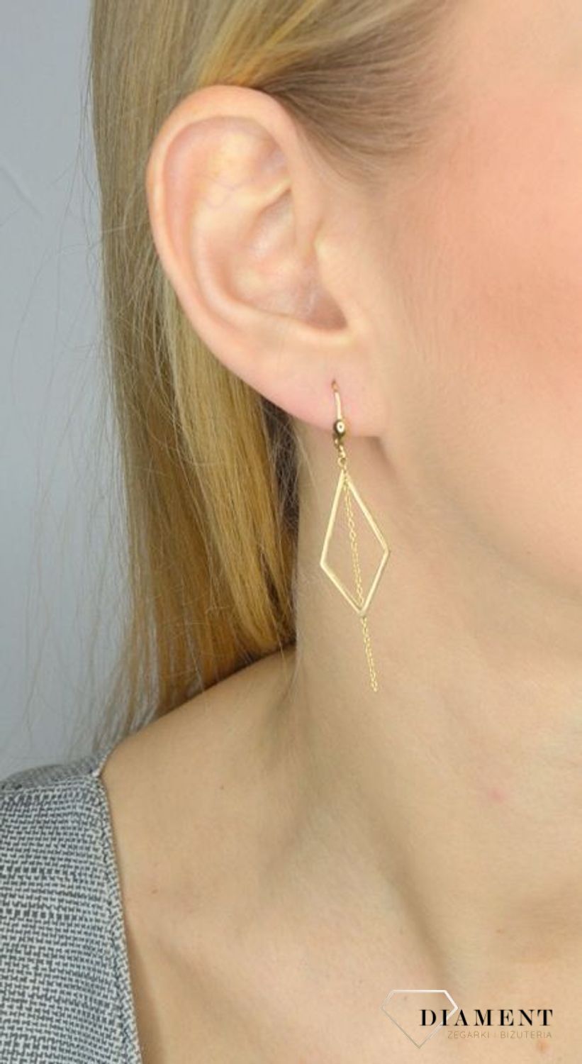 Kolczyki złote romby wiszące S2K000000-445.jpg