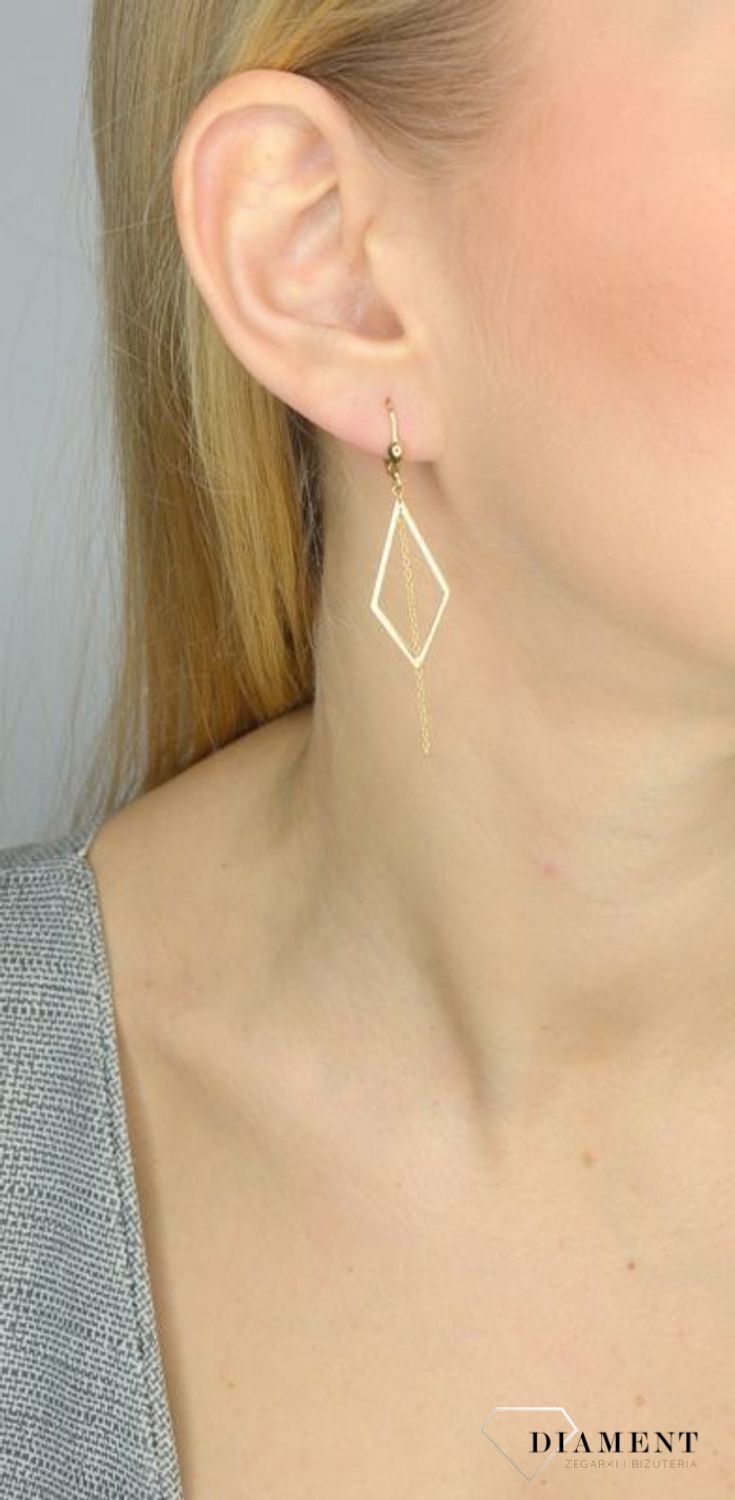 Kolczyki złote romby wiszące S2K000000-445.jpg