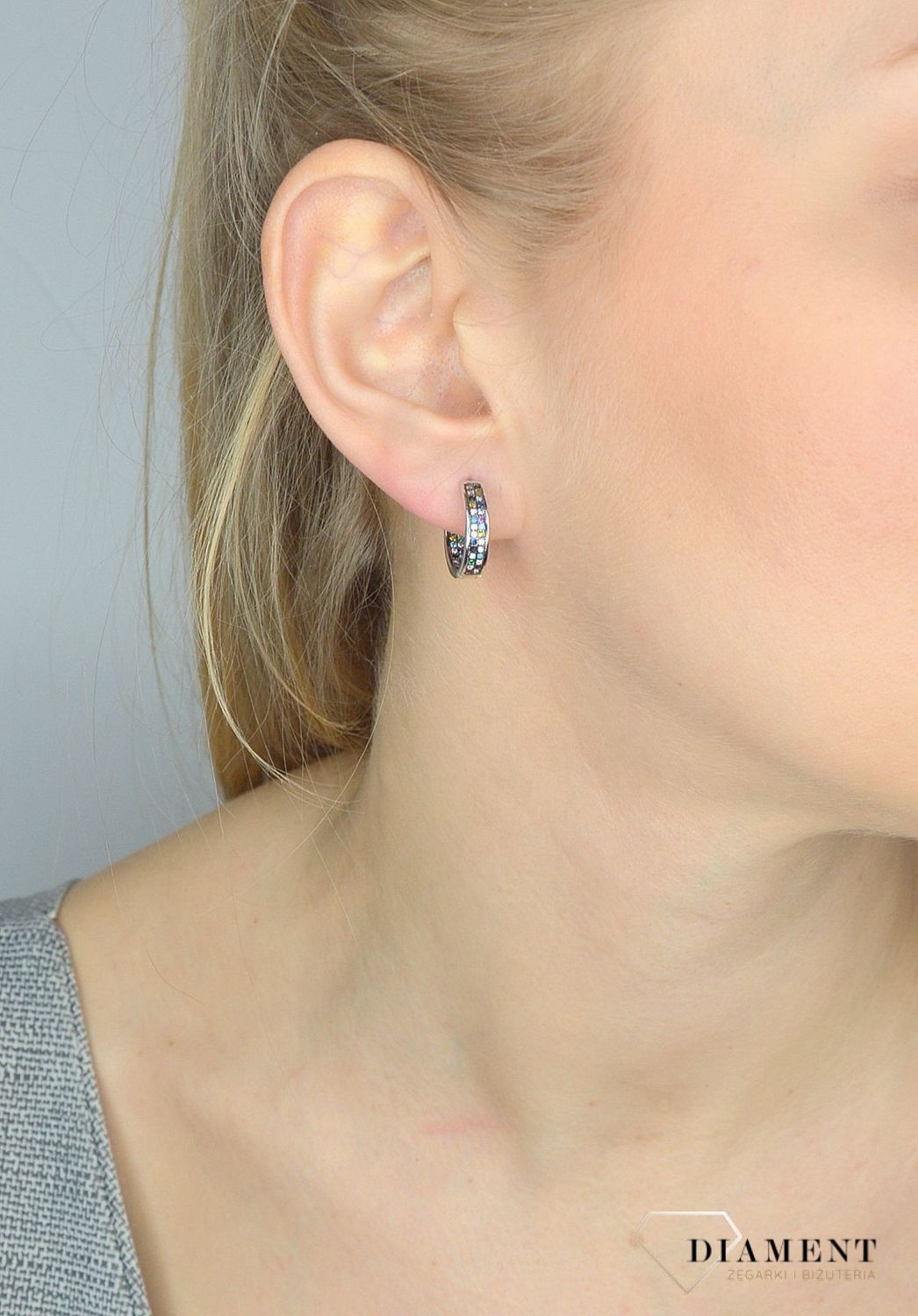 Srebrne kolczyki koła z kolorowymi cyrkoniami S2K000000-593✓Kolczyki Damskie w Sklepie z Biżuterią zegarki-diament.pl✓.jpg