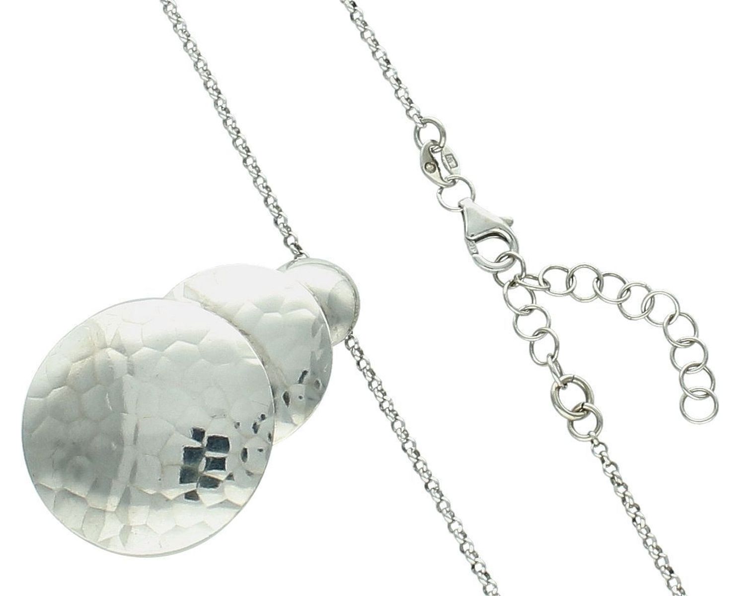 Srebrny naszyjnik okrągłe sztywne blaszki.jpg