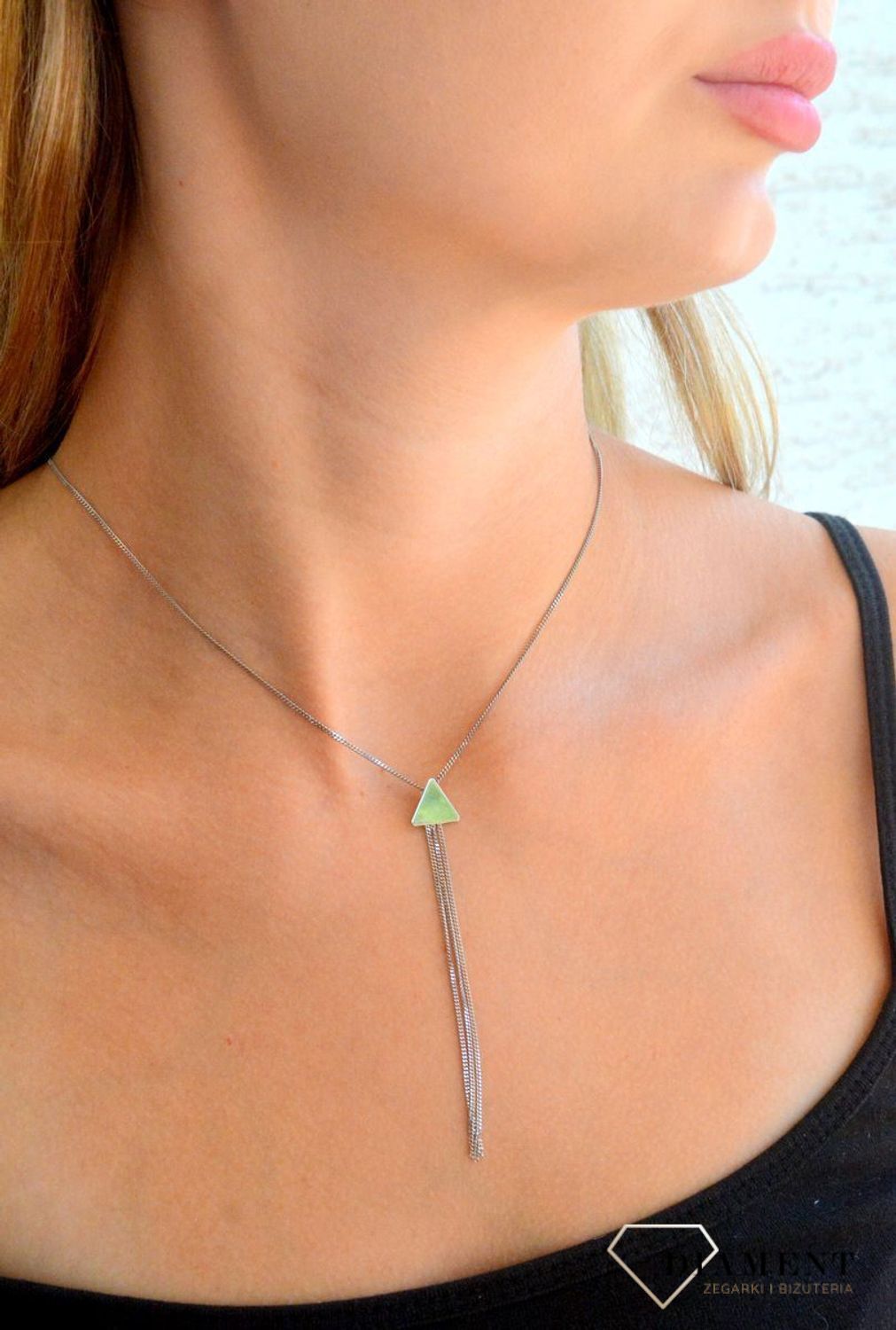 Srebrny naszyjnik celebrytka damska 925 wiszące łańcuszki S2N000000-296. Naszyjnik srebrny celebrytka. Naszyjnik damski srebrna celebrytka. Damski naszyjnik srebrny na prezent (1).jpg